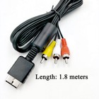 Audio Av Rca ac Cable Power Supply Adapter Cord For Sony Playstation 1 2 Ps2 Fat