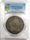 1799 Draped Bust Silver Dollar  1 Irregular Date Bb-153 Coin - Pcgs Vf Detail