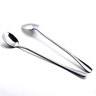 6 Pack 7 5in Stainless Steel Long Handle Mixing Spoons Iced Tea Coffee Dessert
