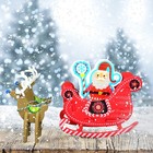 Christmas Crafts - Diy Holiday Foam Arts N Craft Santa Riding A Reindeer Slei   
