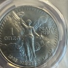 1985 Mo Mexico 1 Onza Silver Libertad Ms67 Pcgs Blue Label