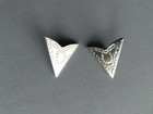 Siver Tone Collar Tips - Western Style With Horseshoe 2