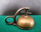 Atq Unique 19th Century Brass Spinner Call Bell  With Cast Metal Finger Hold