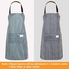 3 Pieces Waterproof Bib Apron With Pockets Adjustable Cooking Aprons For Women