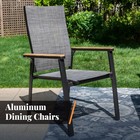 5 Piece Patio Furniture Set Outdoor Dining Table Chairs Set For Garden Yard Lawn