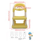 Blue Toddler Potty Training Seat Ladder Step Bathroom Chair Infant Kid Trainer