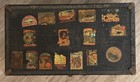 Antique 1920s Mendel Drucker Railroad Train Trunk Chest With Vintage Travel Art