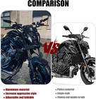 Motorcycle Stealth Mirrors Wind Wing Side Rearview Mirrors Compatible With Mt09