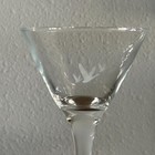 Grey Goose Vodka Martini Glass Set Of 2 Glasses Etched Logo Stemmed 6 75 In