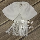 Economic Charro Mexican Bow Tie Handmade For Mexican Tailors  Color White
