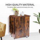 Folding Sewing Machine Table Multipurpose Cabinet With 1 Storage Shelves 3 Trays