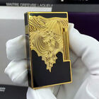 Dp Engraved Mask Butane Lighter Ping Sound Gas Refill For Smoking Cigarette Gift