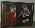 Axl Rose   Elton John - Hand Signed - Photo With Coa - 8x10 Photo - Framed