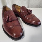Johnston   Murphy Aristocraft Vtg Men s Wingtip Tassel Loafer Shoes Sz 10d b Bro