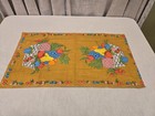 Vintage 1960   s Fruit Basket Parisian Prints All Pure Linen Kitchen Tea Towel