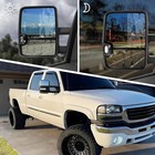 Switchback Towing Mirror Compatible With 2003-2007 Chevy Chrome Silver