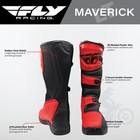Fly Racing Maverik Lt Motocross Boots Adult Size  10  red black  Maverick