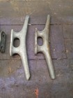 Mooring Cleats Galvanized 10in And 8in Vintage Nautical Lot Of 4