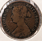 1861 Canada Nova Scotia 1 Cent Large Cent 1   Queen Victoria Km  8 Sp4977