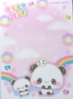 Mochi Mochi Panda Rainbow Mini Memo Pad Kamio Made In Japan 70 Sheets