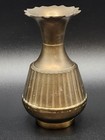 Solid Brass  4    Vintage Vase Made In India