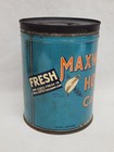 Rare Vintage Early 2 Lb  Maxwell House Coffee Can Key Wind Tin Can 