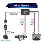 4500lbs Electric Winch Mount Rope Kit For Honda Pioneer 1000 1000-5 1000-6 16-25