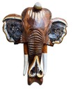 Elephant Safari Mask Wall Art Island Home Decor Tribal Tiki Bar Tropical