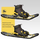 G2 25 Inches Light Weight Snowshoes With Toe Box  Eva Padded Ratchet Bi