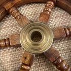 Vintage Antique Boat Ships Brass Pirate Sea Nautical Wheel Wall Decor 12   