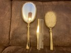 Vintage 3 Piece Vanity Set Brush Mirror Comb