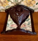 Dollhouse Miniature Vintage Bespaq Carved Wall Shelf Winged Figure 1 12 Scale