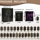 25pcs Runes Set  Wooden Viking Rune Stone Set With Guide Book  Velvet Bag