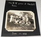 Rare Antique Vintage American Epsilon Chi Picnic Heisler s Farm Snapshot Photo