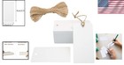 100pcs Blank Gift Tags - 3 5    X 1 7    White Kraft Paper With String