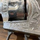 Vtg C1950s Nichols Stallion Six Shooter Toy Cap Gun White Grips Parts Repair -b