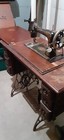 Antique Singer Sewing Machine In Cabinet With Original Manuals And Attachments