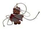 Vtg Christmas Avon 2001 Gift Collection Holiday Wishes Package Topper Teddy Bear