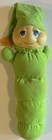 Vintage 1982 Hasbro Glo Worm Green Plush Light Retro 80s Christmas Gift Works