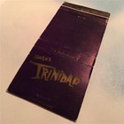 Vtg Hotel Trinidad Matchbook Cover Frank Sinatra Rat Pack Palm Springs Purple