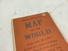 Vintage 1958 Rand Mcnally Map Of The World 36  X 19 5  Rexall Druggist Mountable