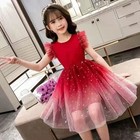 Short Sleeve Tulle Tutu Summer Girls Dress Princess Dress Skirt Kids  Skirt