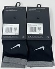 Nike Spark Cushioned Crew Running Socks Black Size L 10-11 5 Cu7200-010 2 Pairs