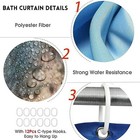 Shower Curtains Complete Set 4 Piece Set For Shower Bathroom Elegant Blue Offer