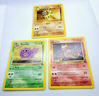 Nm Vintage Pok  mon Cards Lot  3  - Fossil Set 1999 - Magmar  Sandslash  Weezing