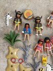 Vintage 1990   s Playmobil Buffalo Dancers Native American Bow Arrow Shield