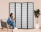 Room Divider  4 Panel Plum Blossom Shoji Screen  6ft Folding Chinese Wall Divide