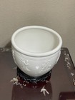 Antique Chinese White Porcelain Pot W  Figures 