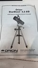 Orion Starblast 4 5 Eq Newtonian Reflector Telescope Manual