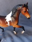 Breyer Custom Classic Size Arabian Mare Dappled Bay Pinto Horse Statue Ooak
